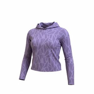 SHEIN Purple Patterned Running shirt with open back size xl